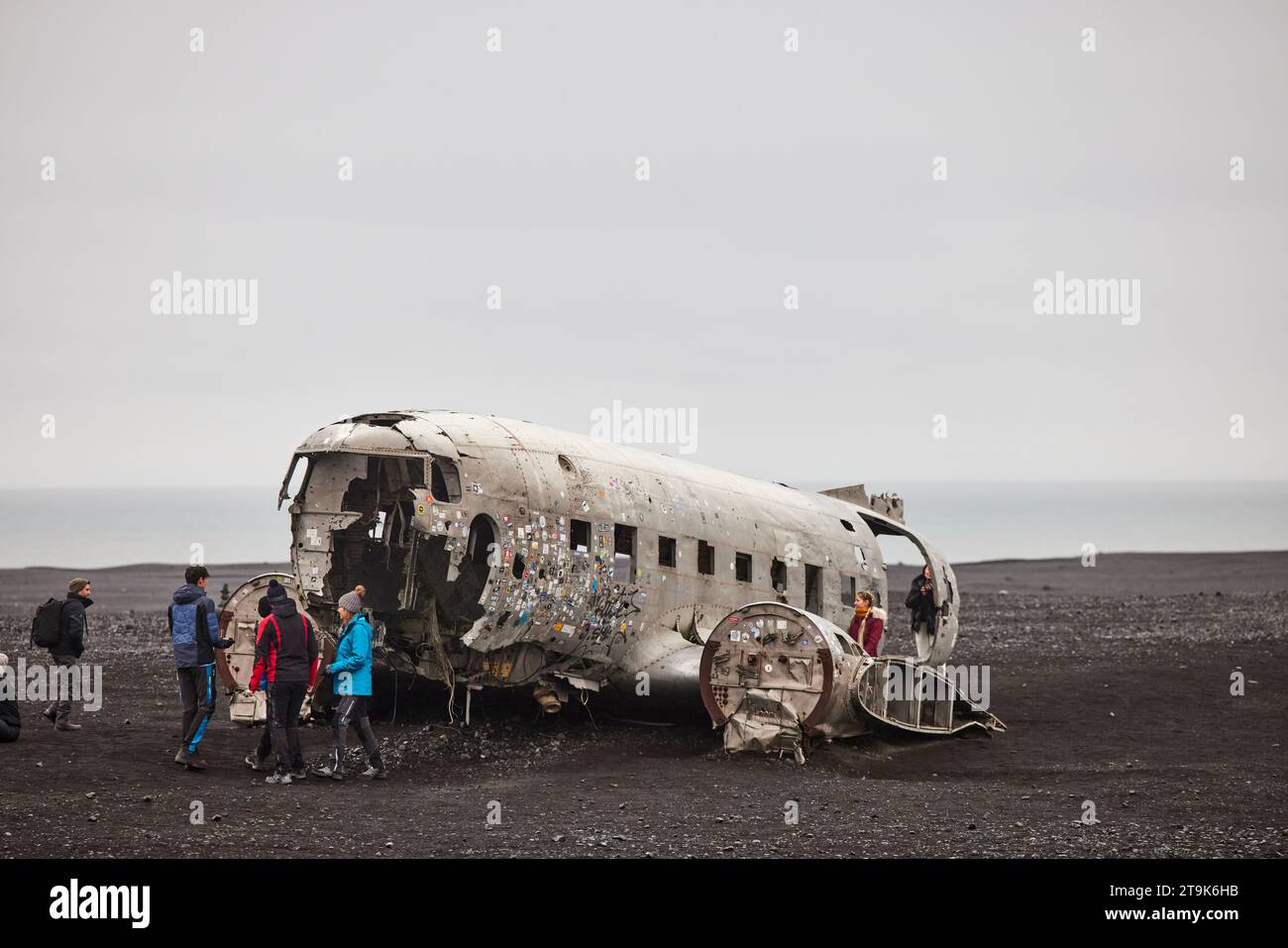 Iceland Solheimasandur Plane Wreck crashed DC3 Plane on the beach