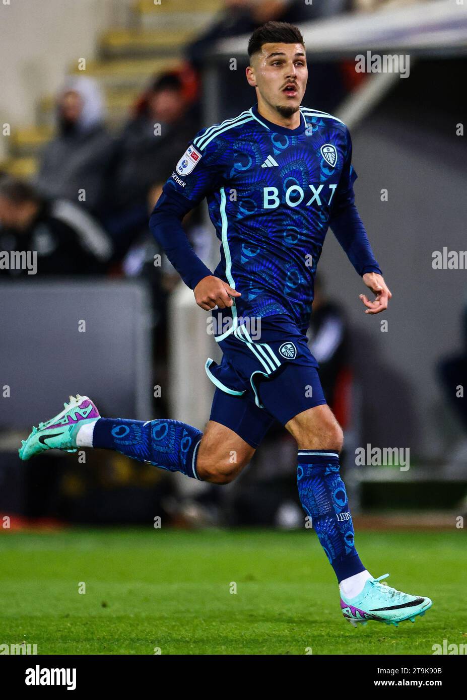 Joel Piroe of Leeds United during the Rotherham United FC v Leeds
