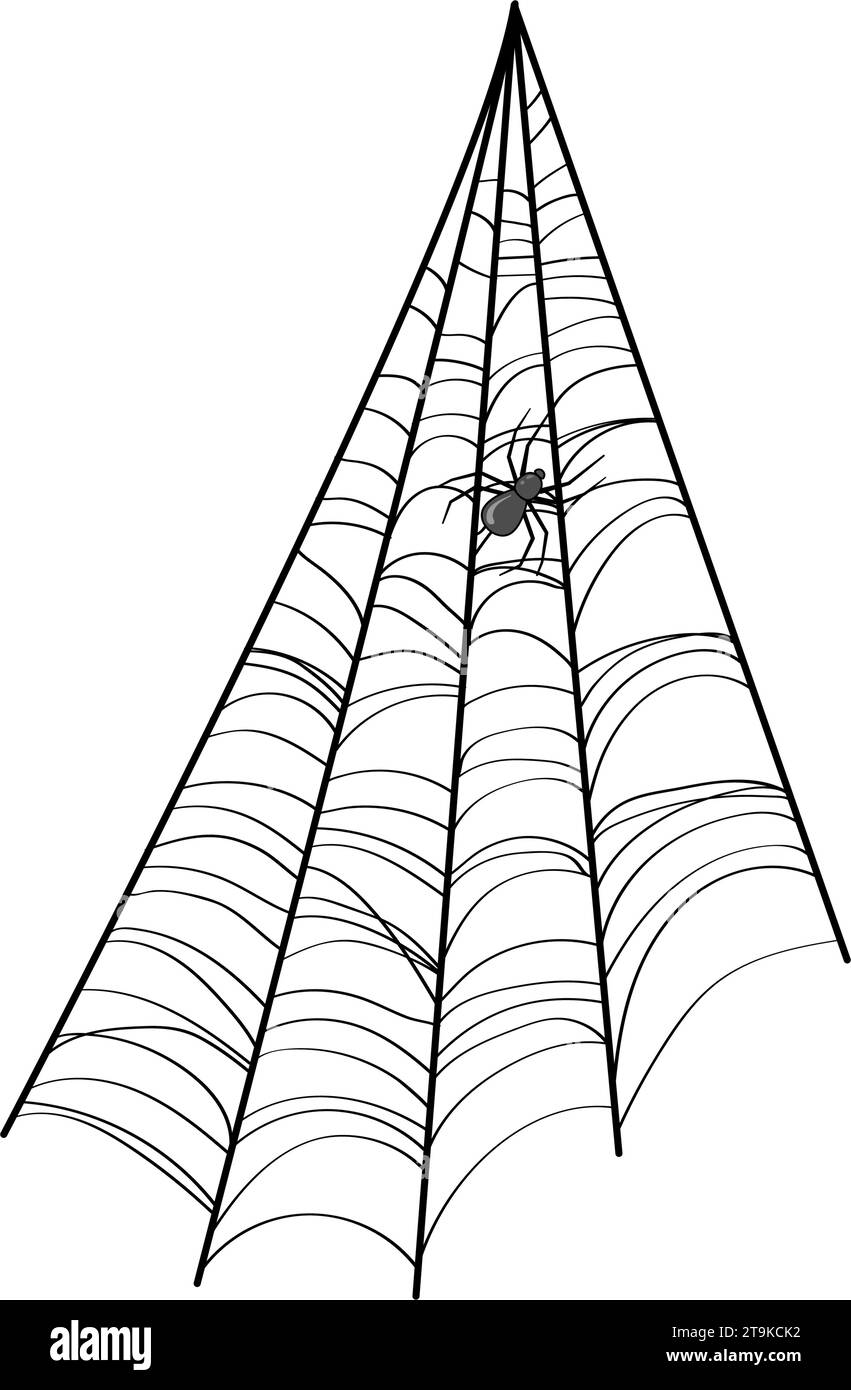spider cobweb cartoon vector illustration Stock Vector Image & Art - Alamy