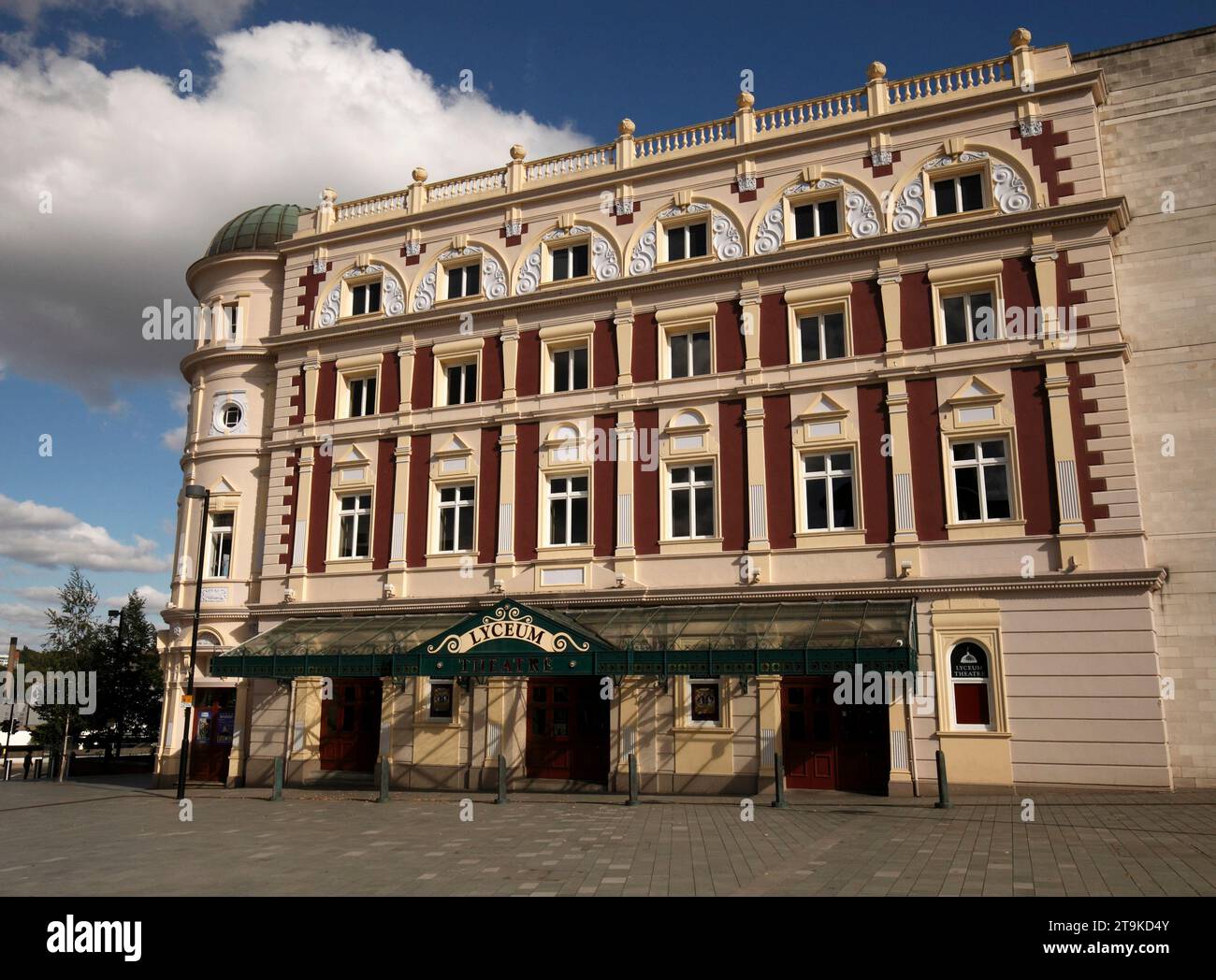 The exterior of the Lyceum in Sheffield. The theatrew is built in the ...