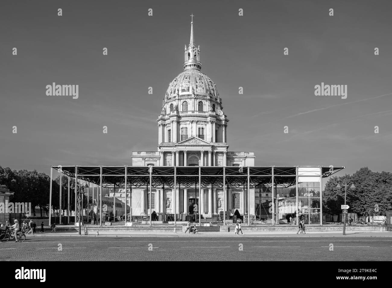 Paris, France - October 8, 2023 : The Hôtel des Invalides, the house of invalids, a museum of the military in Paris France Stock Photo