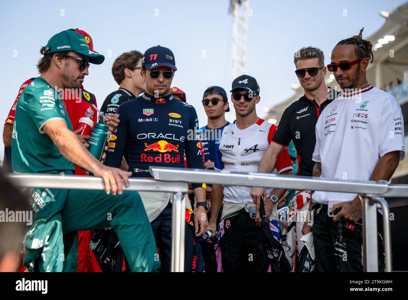ABU DHABI,UAE. 26TH NOV 2023. DRIVERS PARADE. AHMAD ALSHEHAB/Alamy Live ...