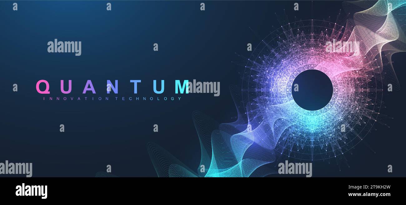 Quantum Computing Idea Design Element Concept. Deep Learning Artificial ...