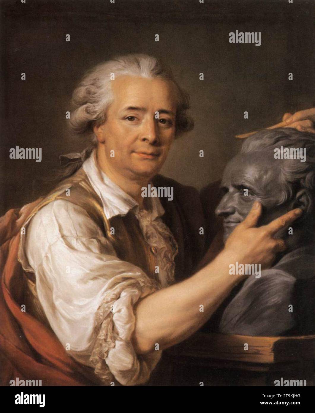 The Sculptor Augustin Pajou 1783 by Adelaide LabilleGuiard Stock Photo