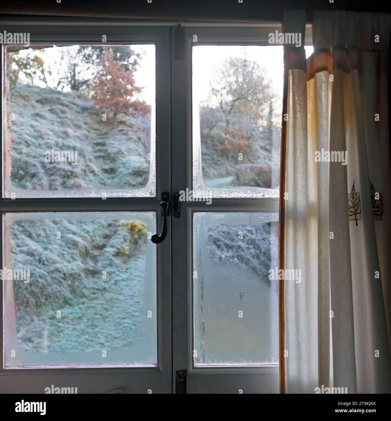 Frost on the inside of window hi-res stock photography and images