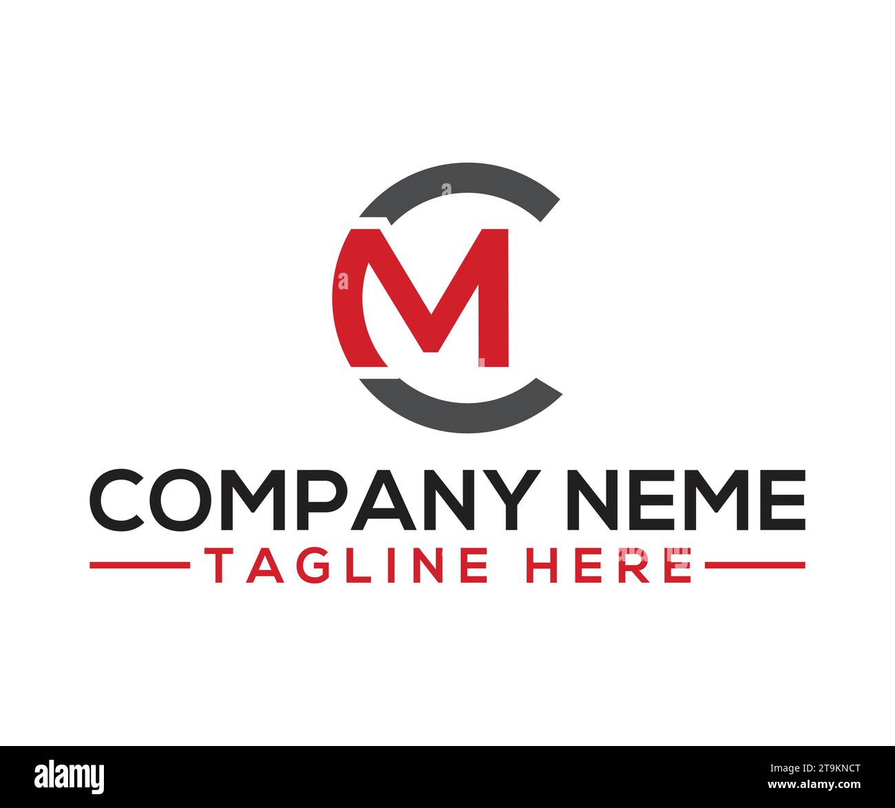 Mc Logo Design Vector Stock Vector Image Art Alamy