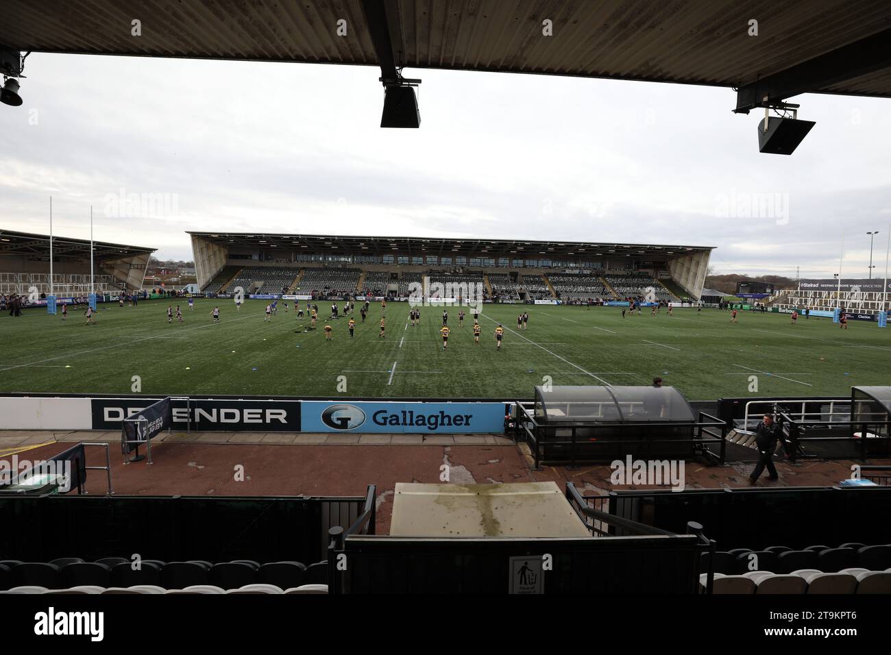 Newcastle, UK. 20th Oct, 2023. A general view of Kingston Park as a Community Festival for Under 14Õs take place before the the Gallagher Premiership match between Newcastle Falcons and Exeter Chiefs at Kingston Park, Newcastle on Sunday 26th November 2023. (Photo: Chris Lishman | MI News) Credit: MI News & Sport /Alamy Live News Stock Photo