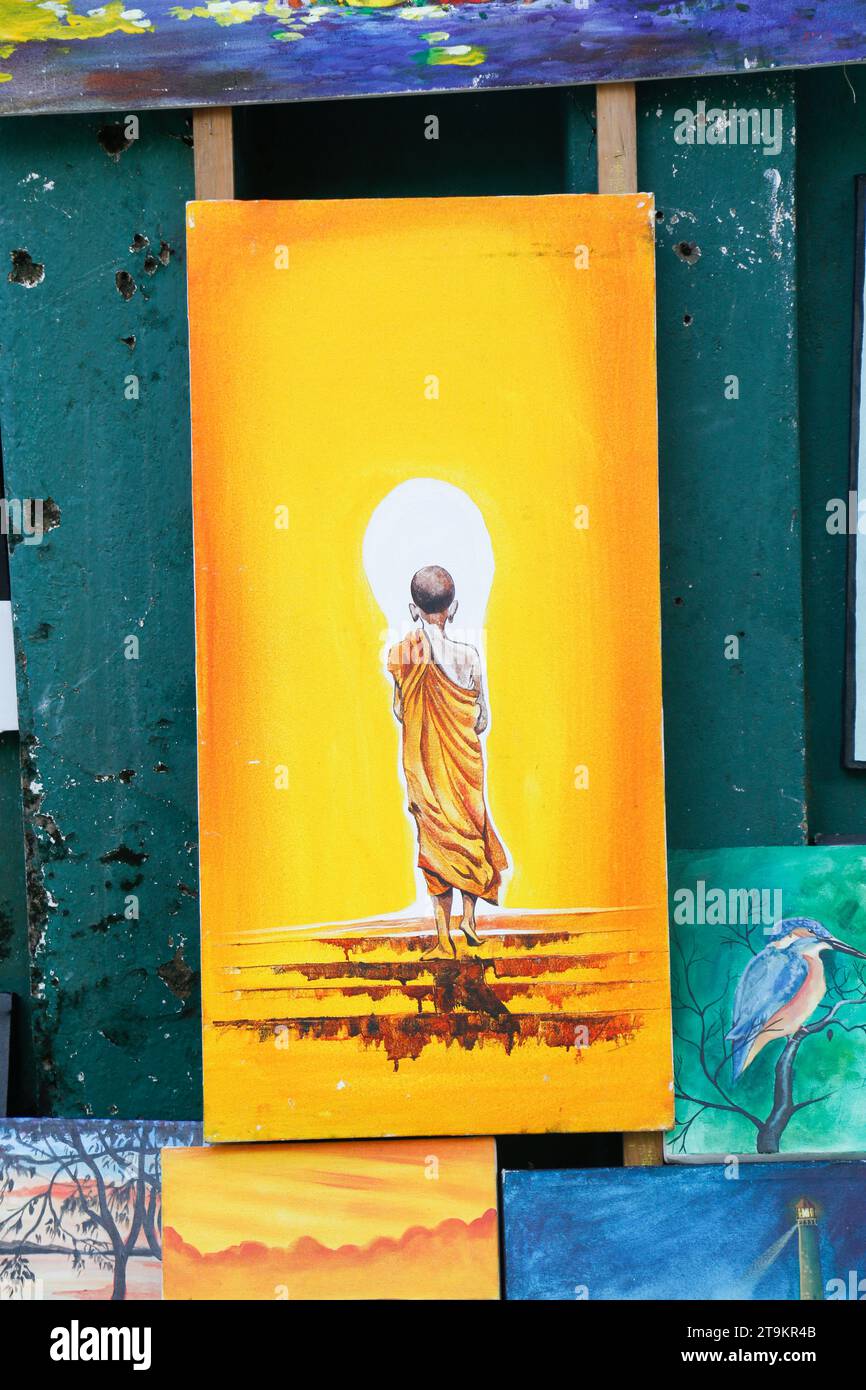 Sri Lankan traditional handicraft goods and canvas paintings for sale