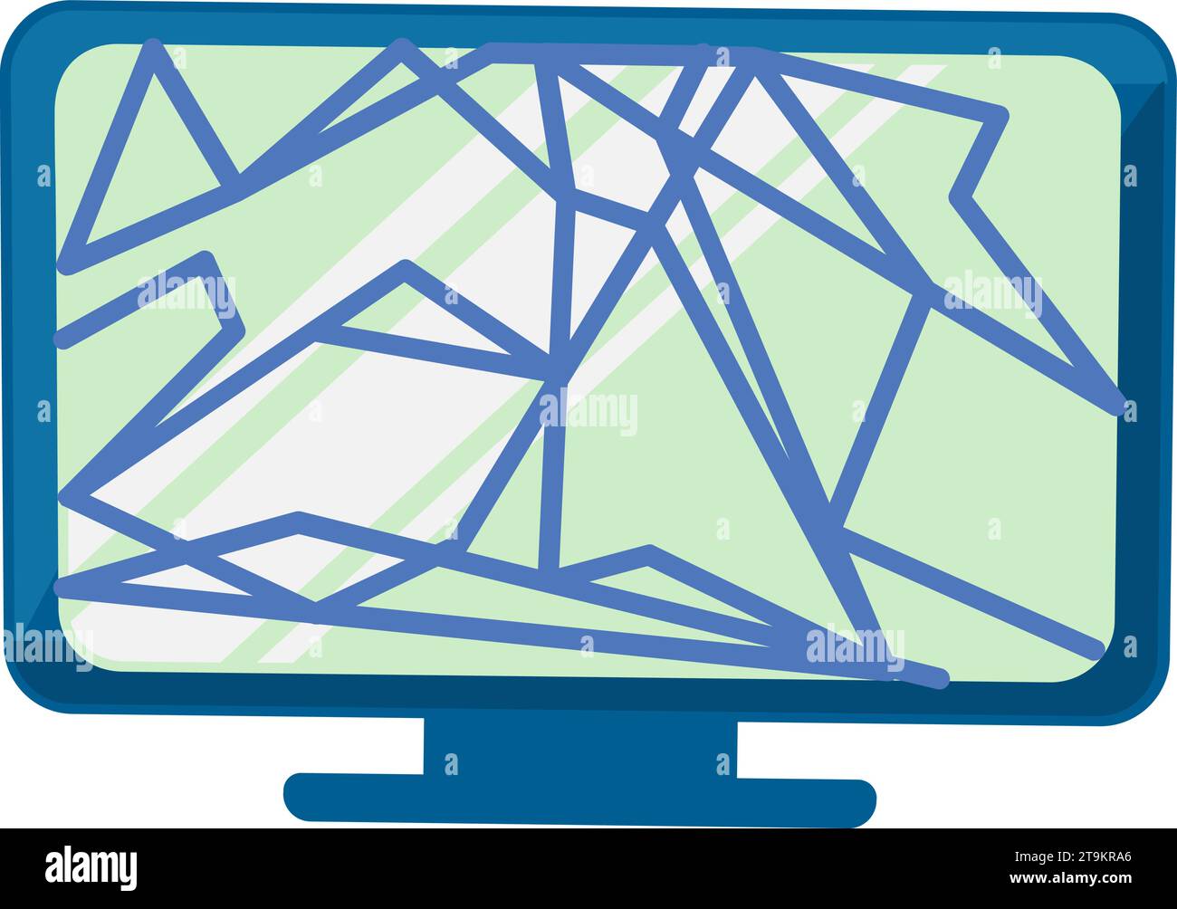 Separation of cracked computer monitor, electronic home devices