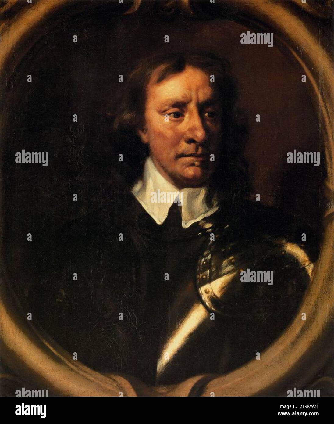 Portrait of Oliver Cromwell - by Sir Peter Lely Stock Photo