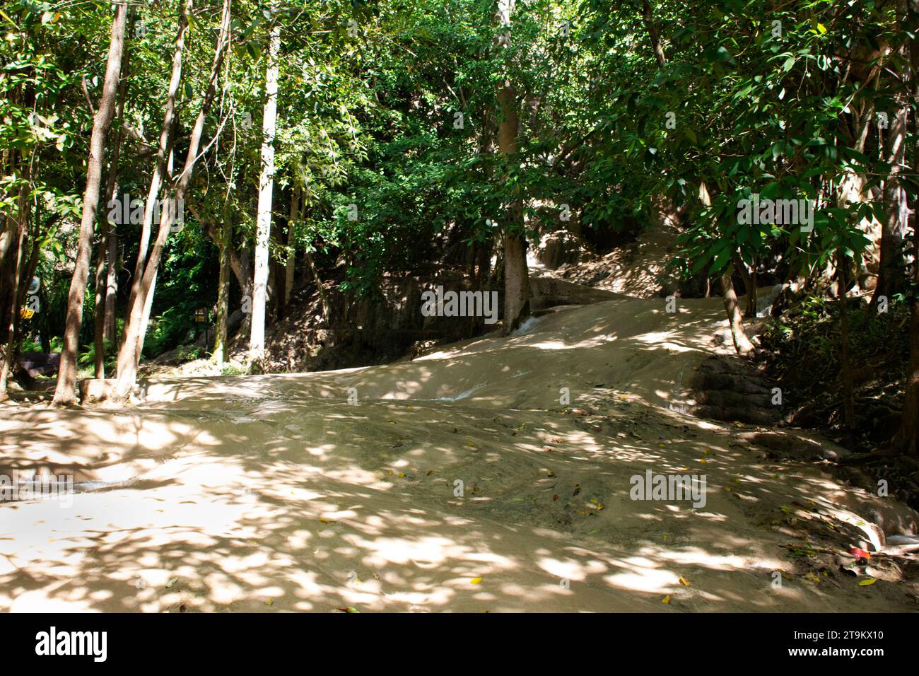 View Namtok Sai Yok Noi waterfall or Nam Tok Khao Phang Waterfalls in