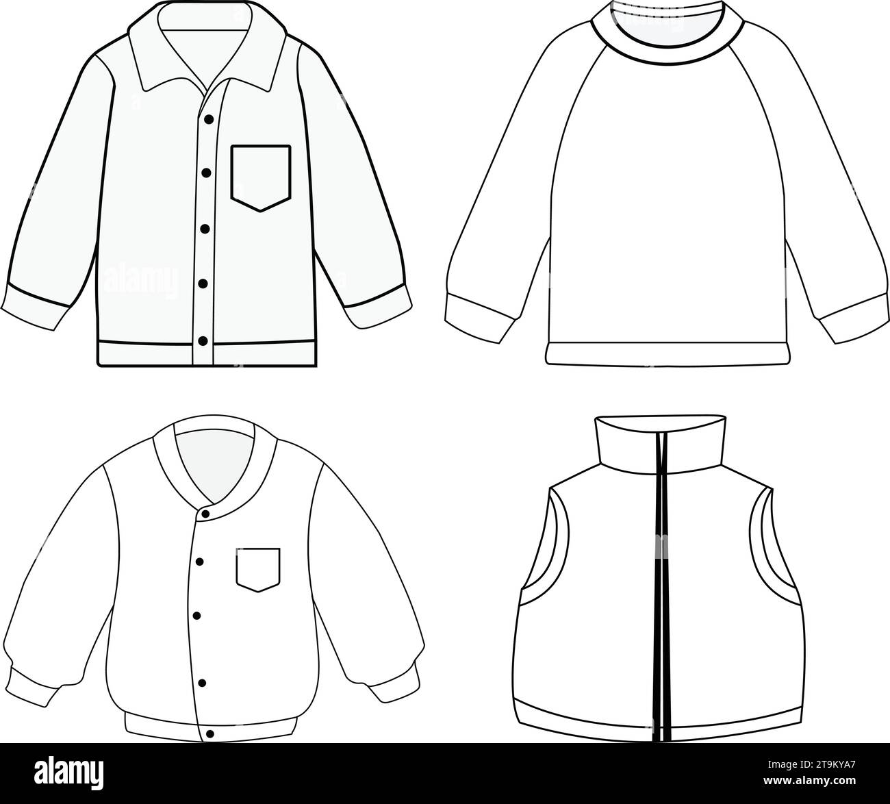 Cartoon kids clothes Cut Out Stock Images & Pictures - Alamy