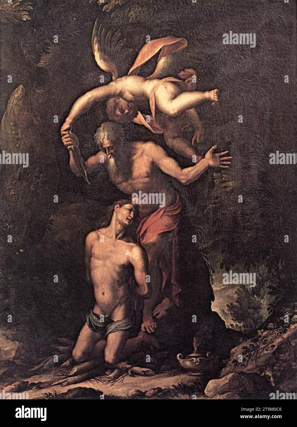 Sacrifice of Isaac c. 1596 by Jacopo Ligozzi Stock Photo