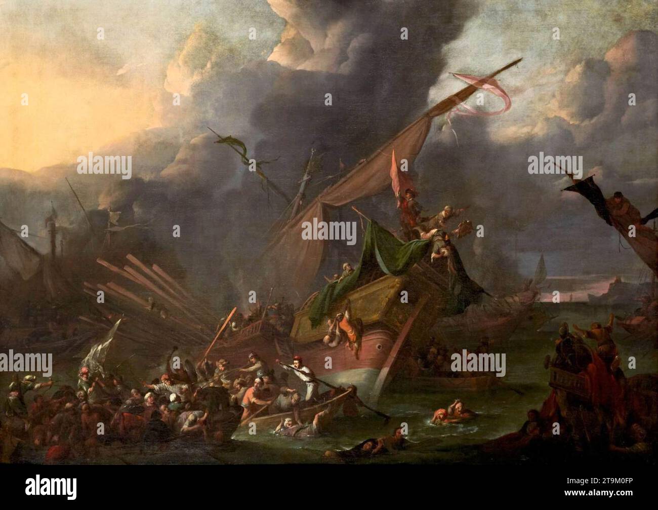 Tableau Toile - Scène De Bataille De Johannes Lingelbach - Prêt à Accrocher