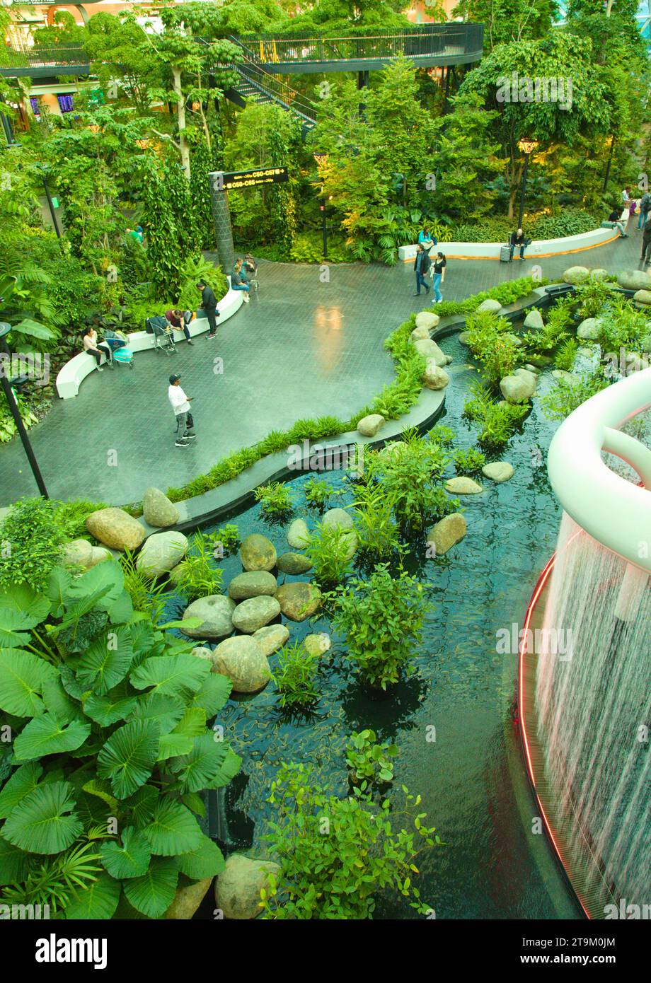 Qatar, Doha, Hamad International Airport, The Orchard, indoor garden