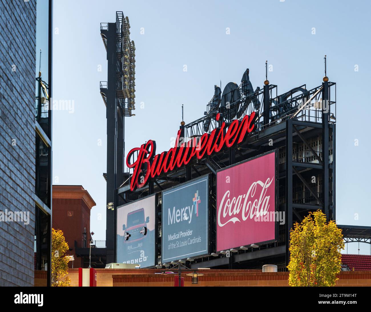 Budweiser sign baseball hi-res stock photography and images - Alamy