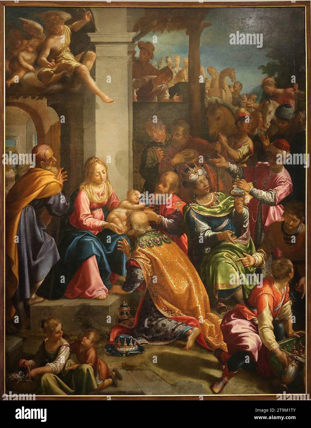 Adoration of the Magi - by Aurelio Lomi Stock Photo - Alamy