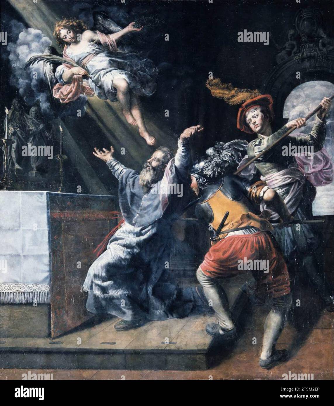 Martyrdom of St Lambert 1617 by Theodoor Loon Stock Photo