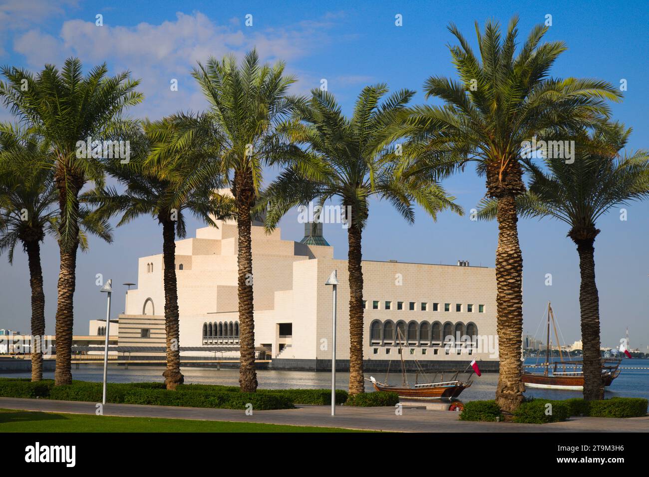 Qatar, Doha,  Museum of Islamic Art, I.M.Pei architect, MIA Park, Stock Photo