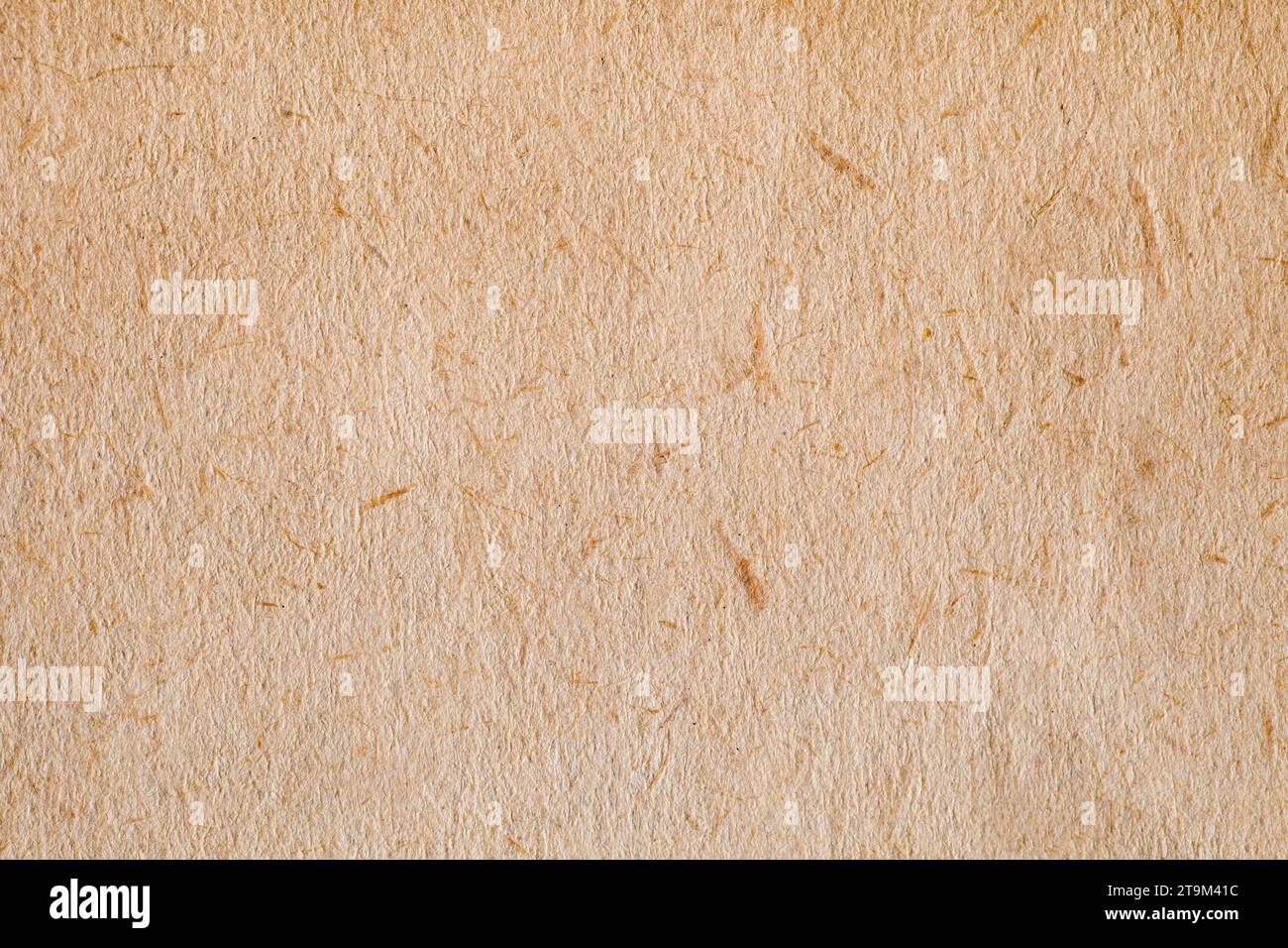 Paper is rough old orange, background structure, close-up macro view Stock Photo