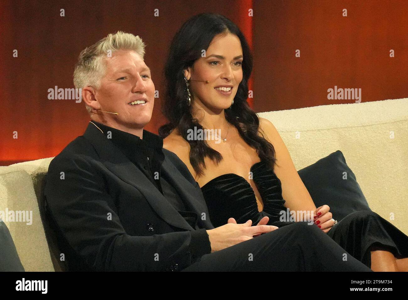 Bastian Schweinsteiger und seine Ehefrau Ana Ivanovic bei "Wetten dass