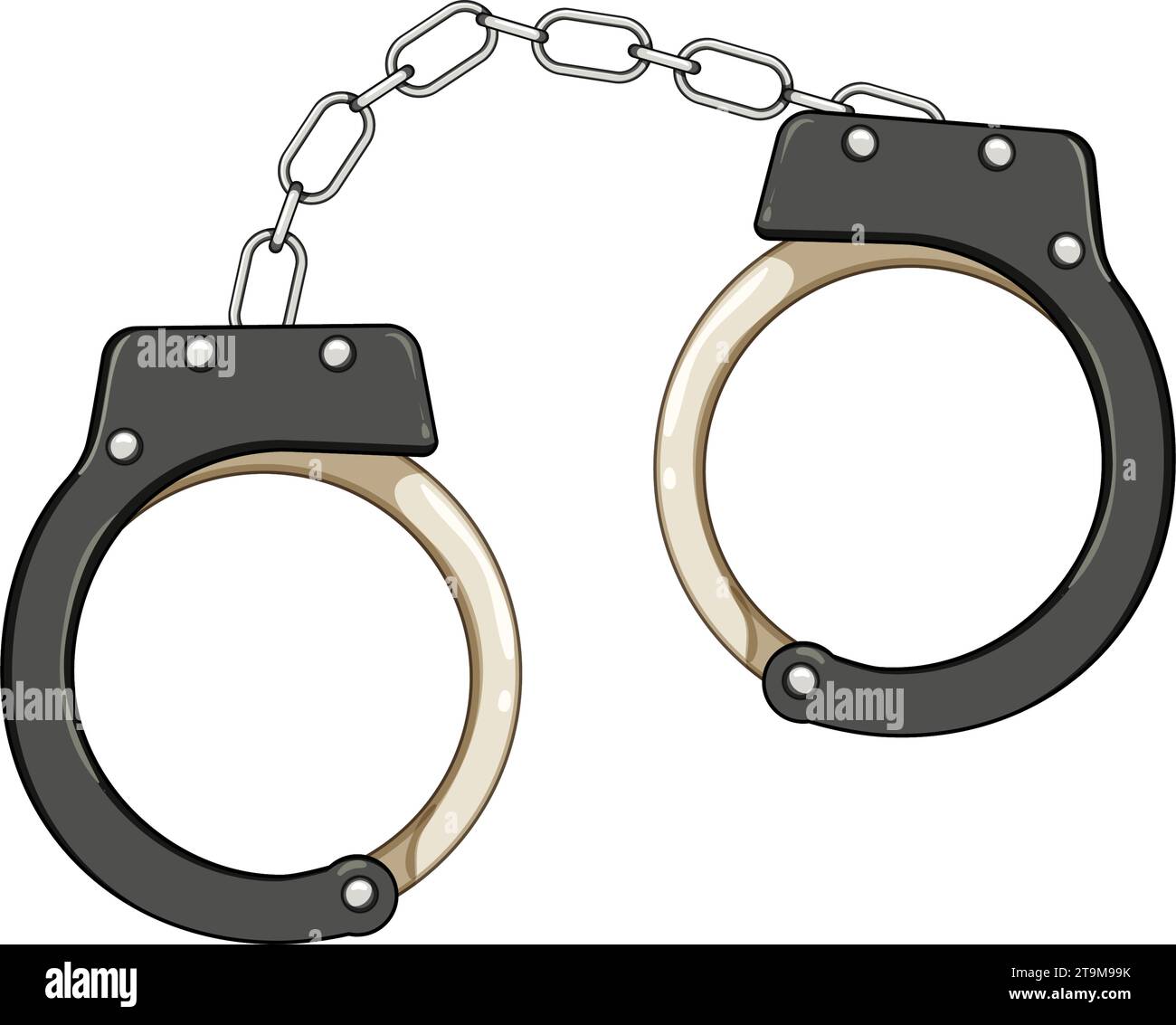 police handcuffs cartoon vector illustration Stock Vector Image & Art Alamy