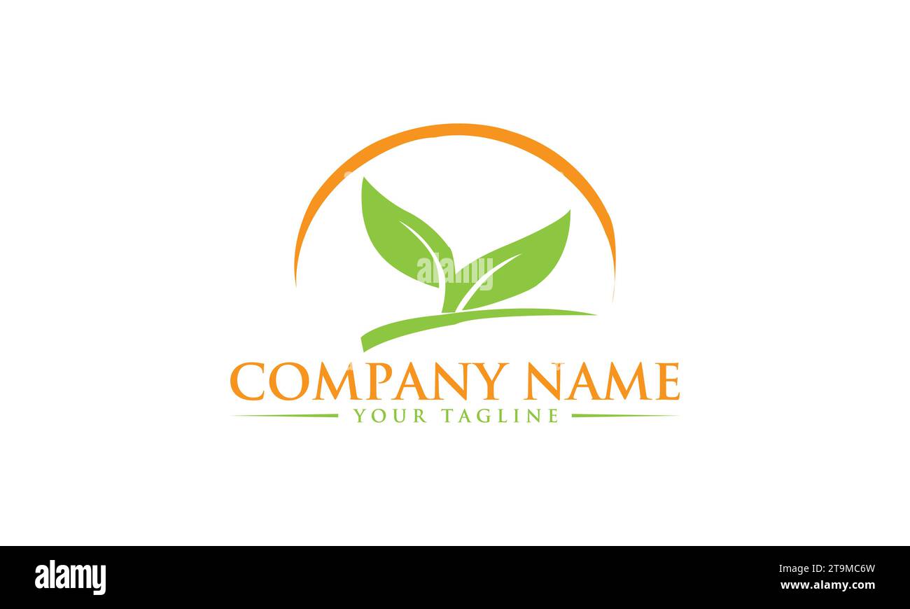 Leaf Logo Design Professional Logo Design Stock Vector