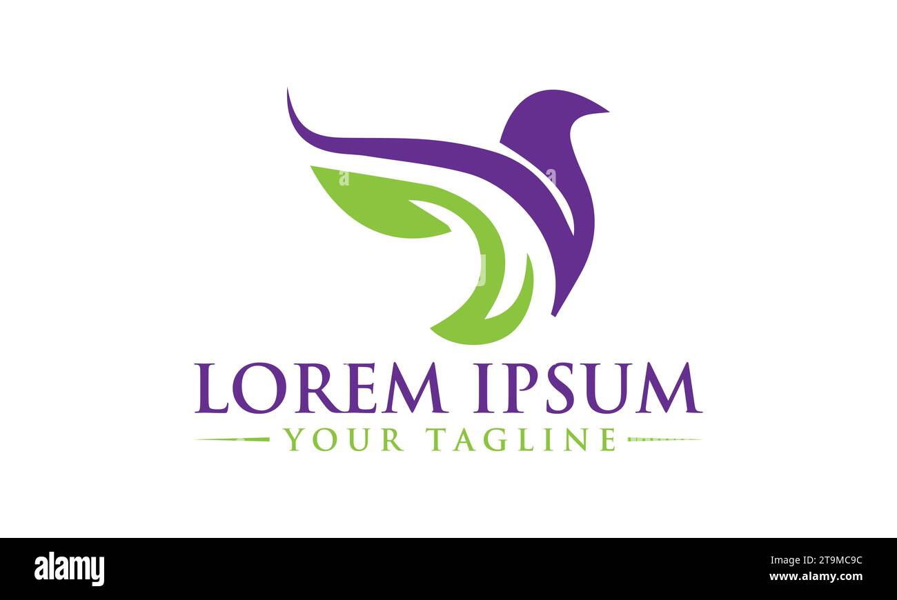 Bird Logo Design Unique and Modern Logo Design Stock Vector