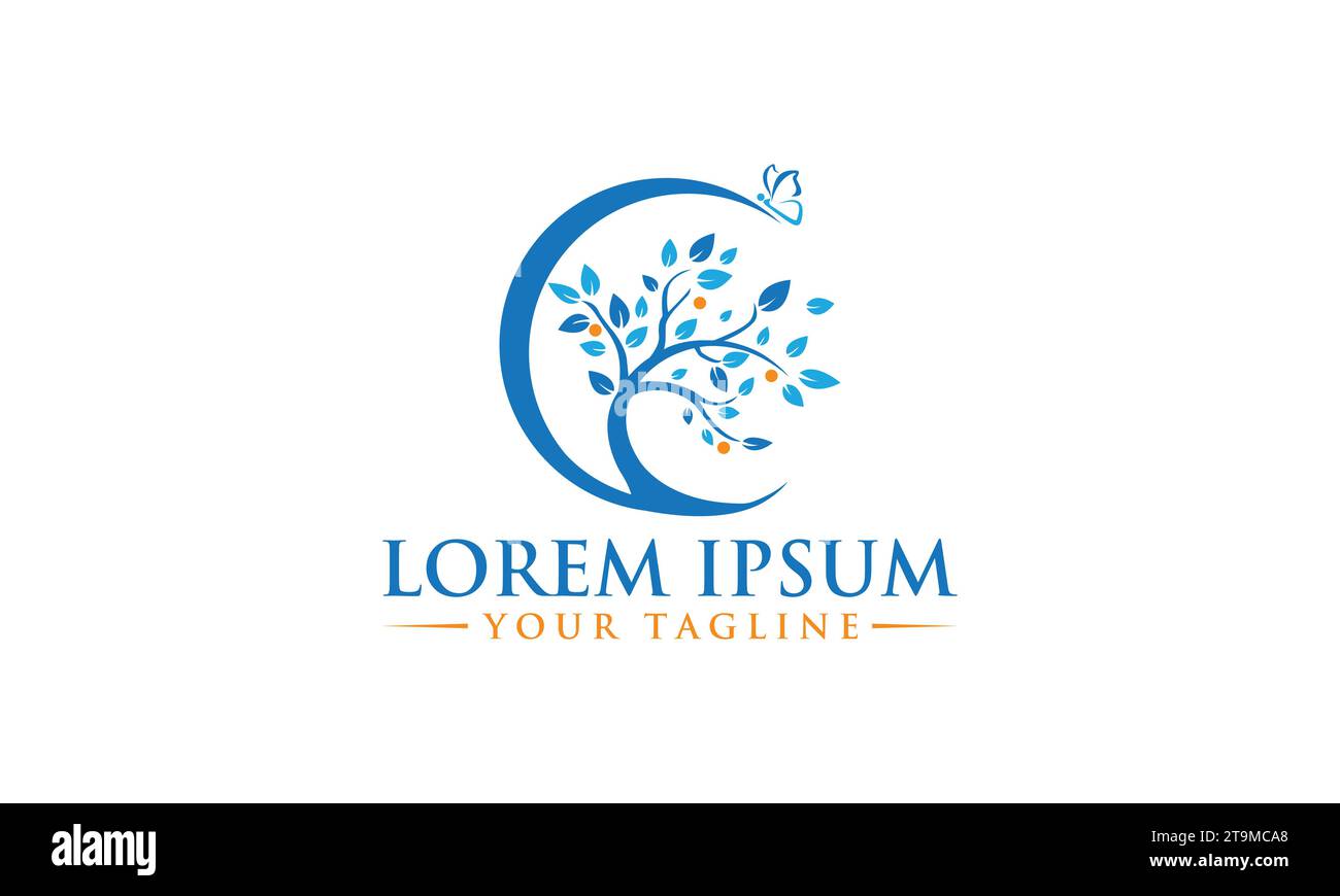 Tree Logo Design Modern Logo Design Stock Vector