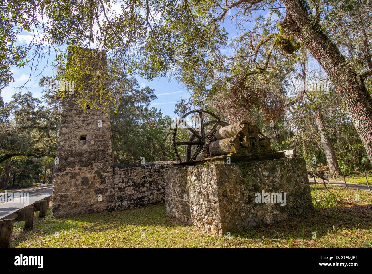 The historic Yulee Sugar Mill Ruins State Park, in Homosassa, Florida