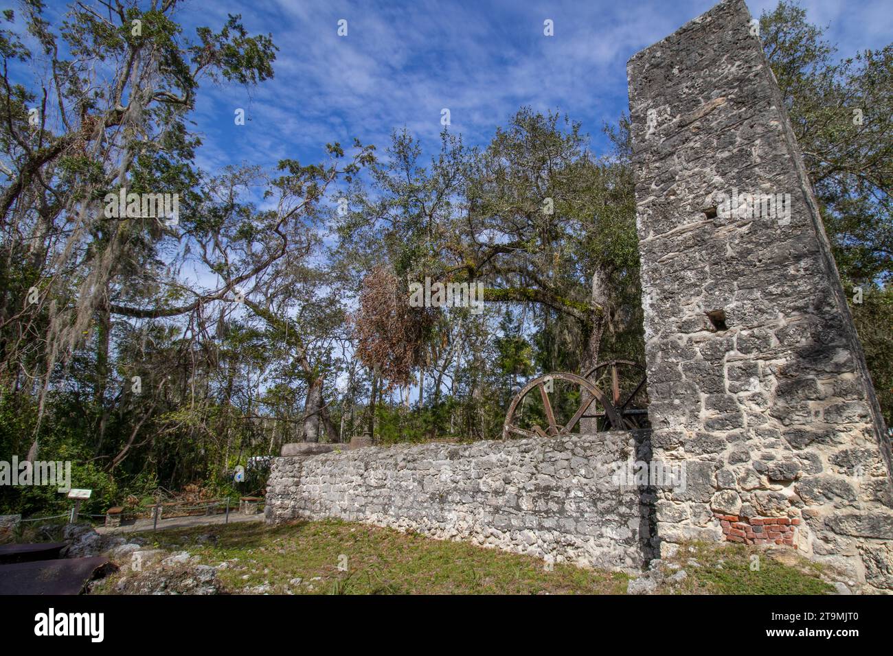 The historic Yulee Sugar Mill Ruins State Park, in Homosassa, Florida
