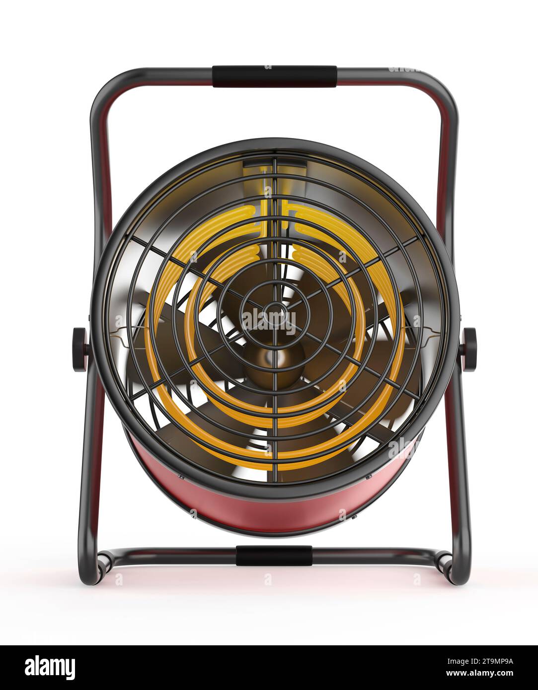 Front view of industrial electric fan heater Stock Photo - Alamy