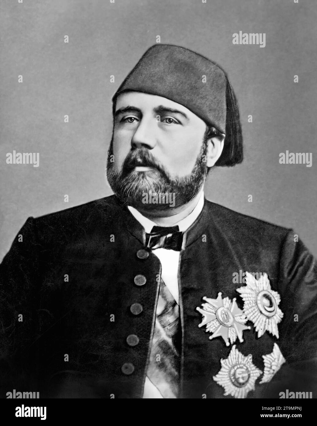 Ismail Pasha. Portrait of the Khedev of Egypt and ruler of Sudan, Isma