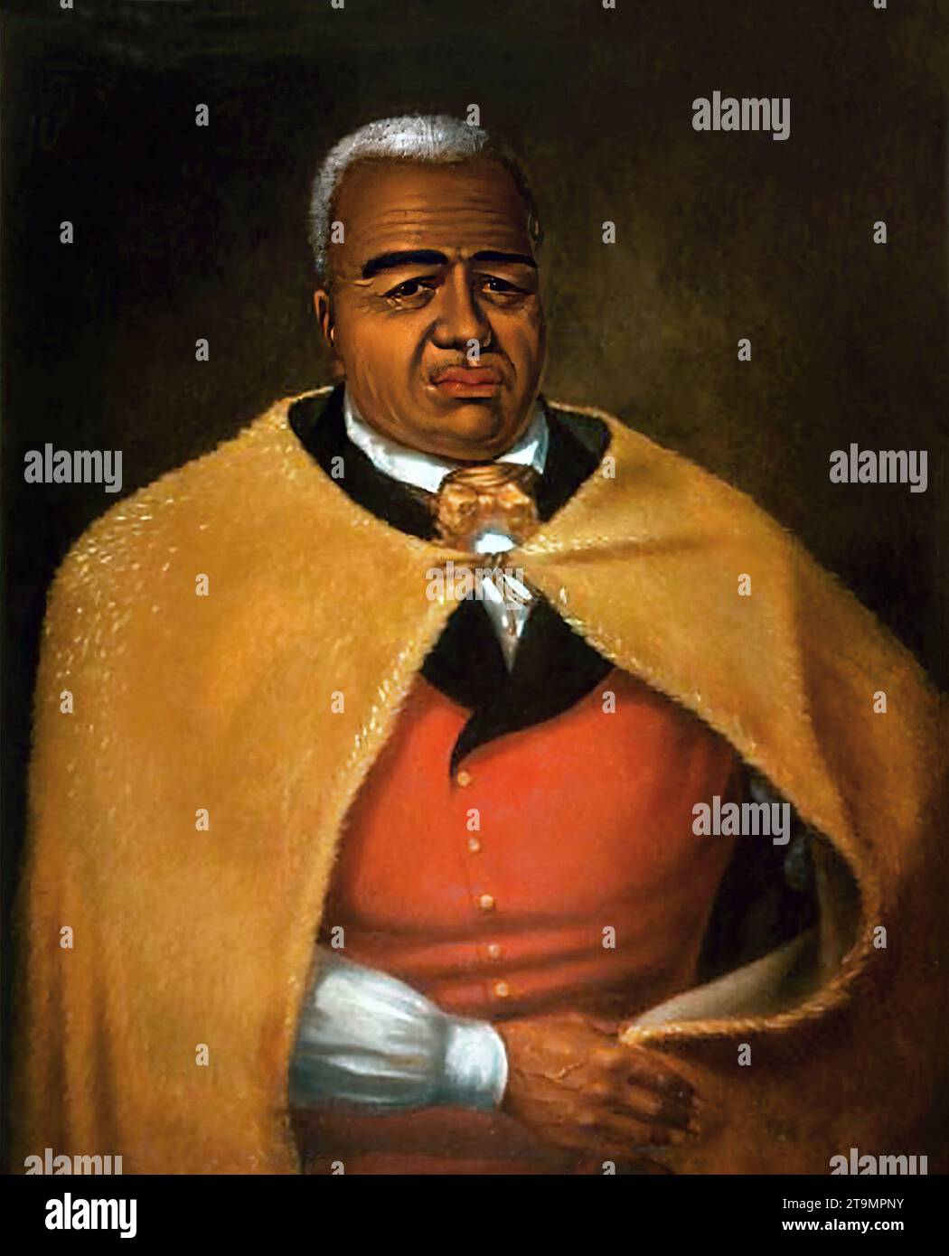 King Kamehameha I. Portrait of the first ruler of the kingdom of Hawaii