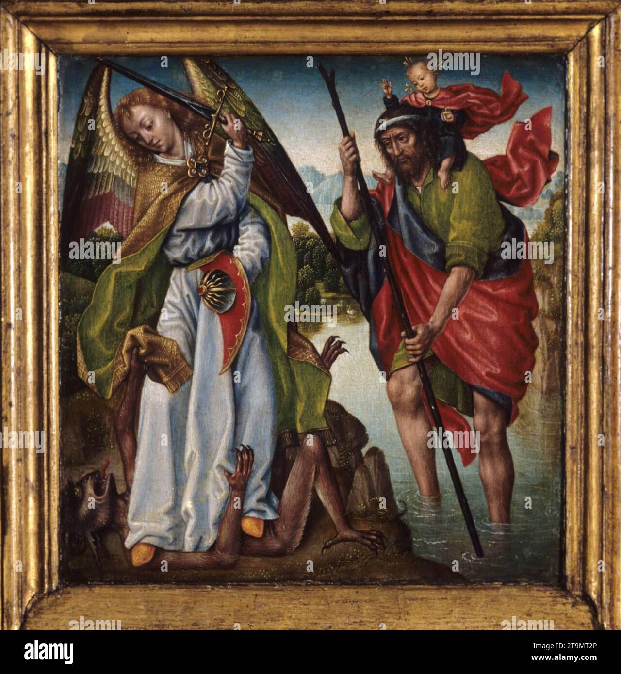 Triptych of the Annunciation (detail) 1483 by Master Of The Legend Of