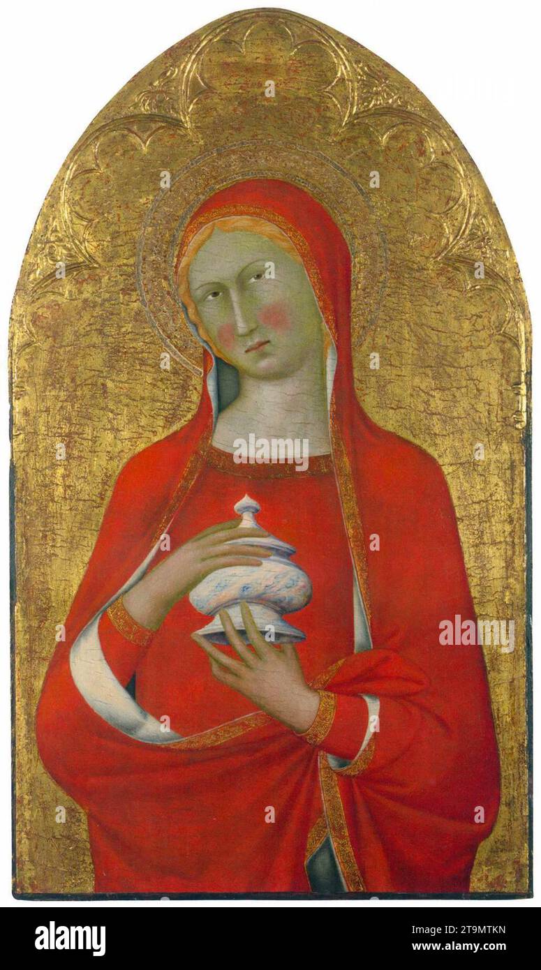 St Mary Magdalene c. 1350 by Master Of The Palazzo Venezia Madonna Stock Photo