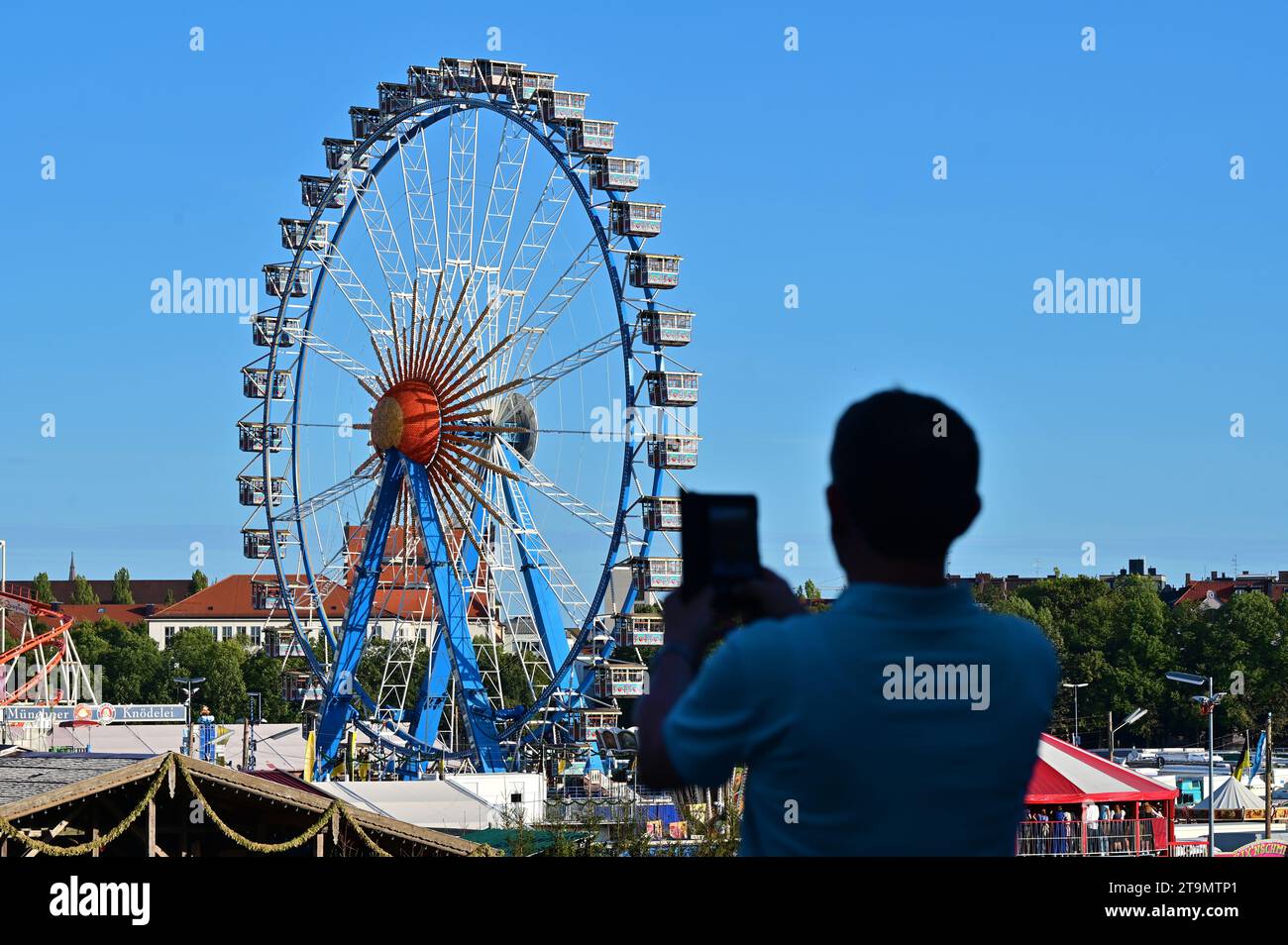 Oktoberfest Wiesn in Munich, Bavaria the world's largest folk festival Stock Photo Alamy