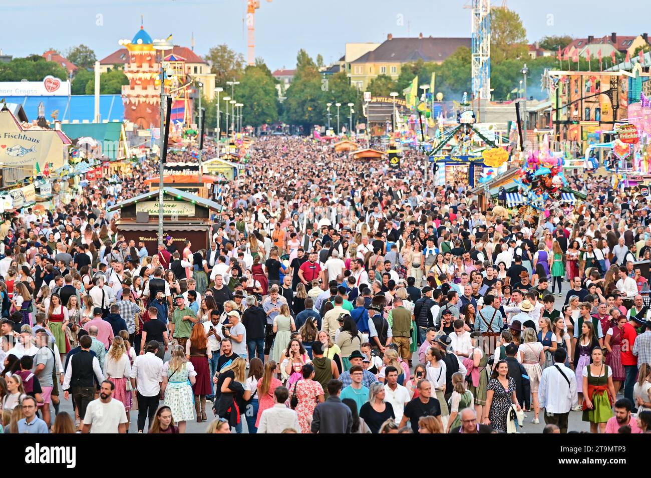 Oktoberfest Wiesn in Munich, Bavaria the world's largest folk festival Stock Photo Alamy