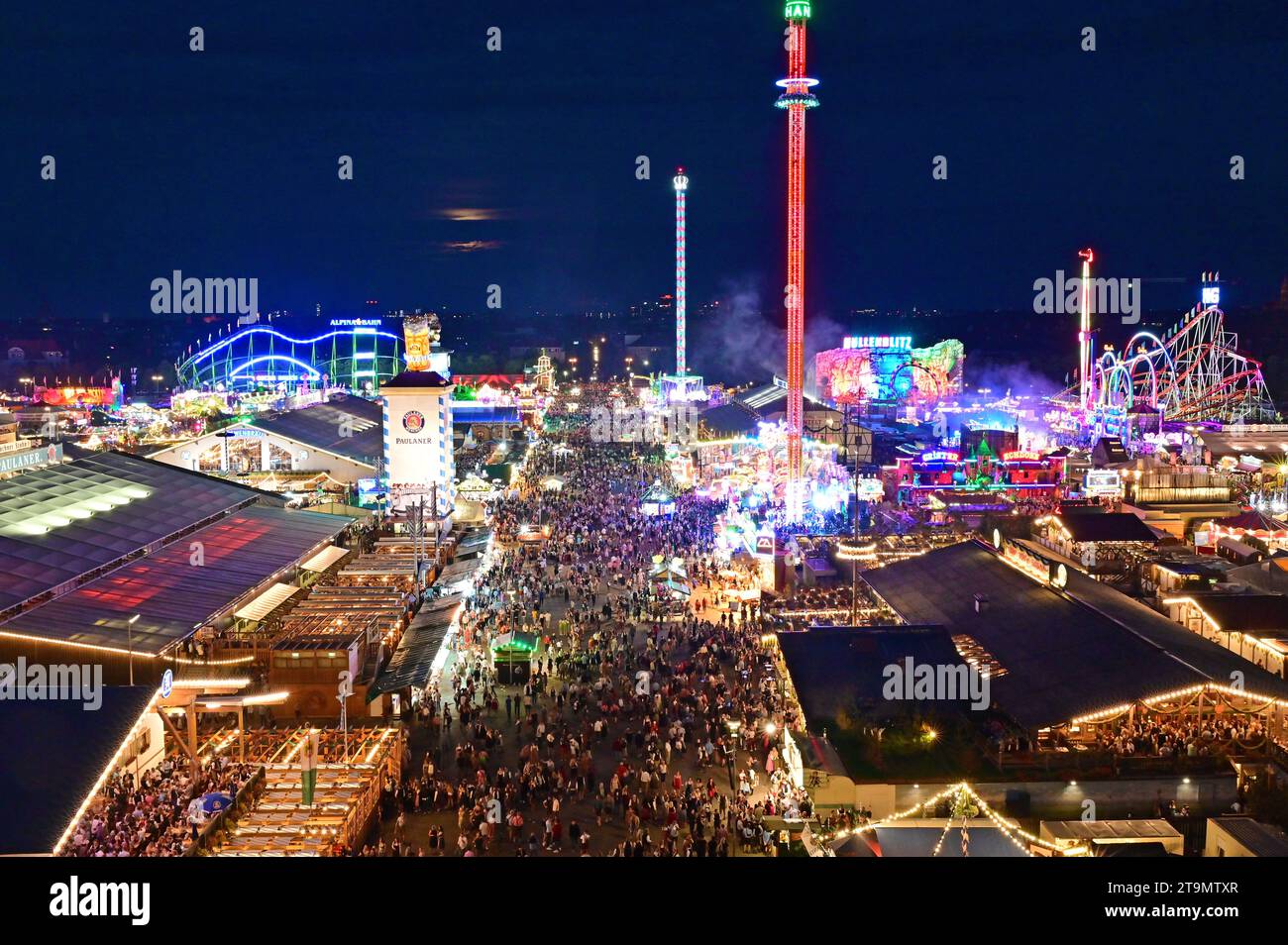 Oktoberfest Wiesn in Munich, Bavaria the world's largest folk festival Stock Photo Alamy