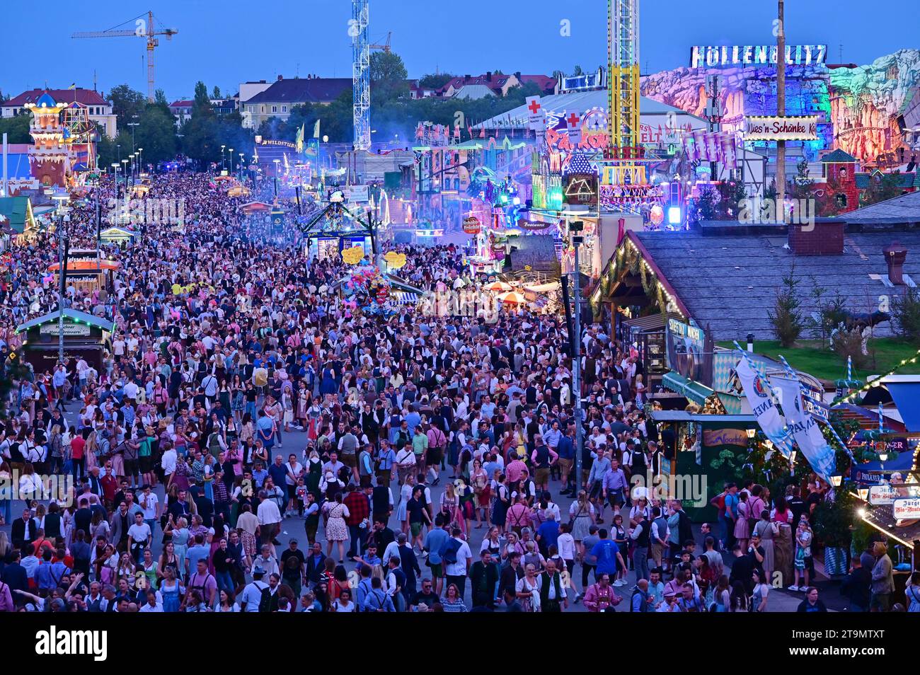 Oktoberfest Wiesn in Munich, Bavaria the world's largest folk festival Stock Photo Alamy