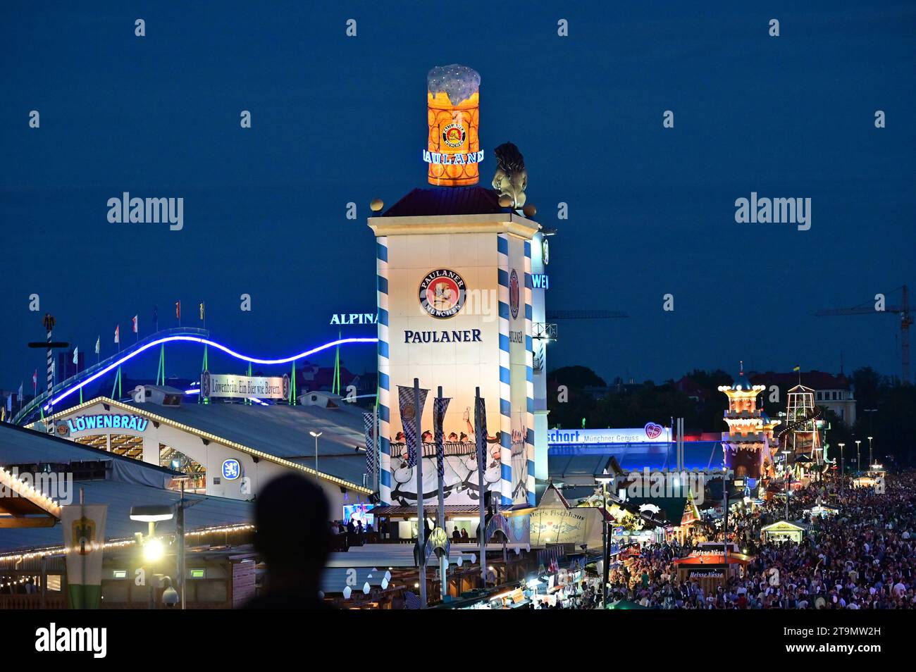 Oktoberfest Wiesn in Munich, Bavaria the world's largest folk festival Stock Photo Alamy