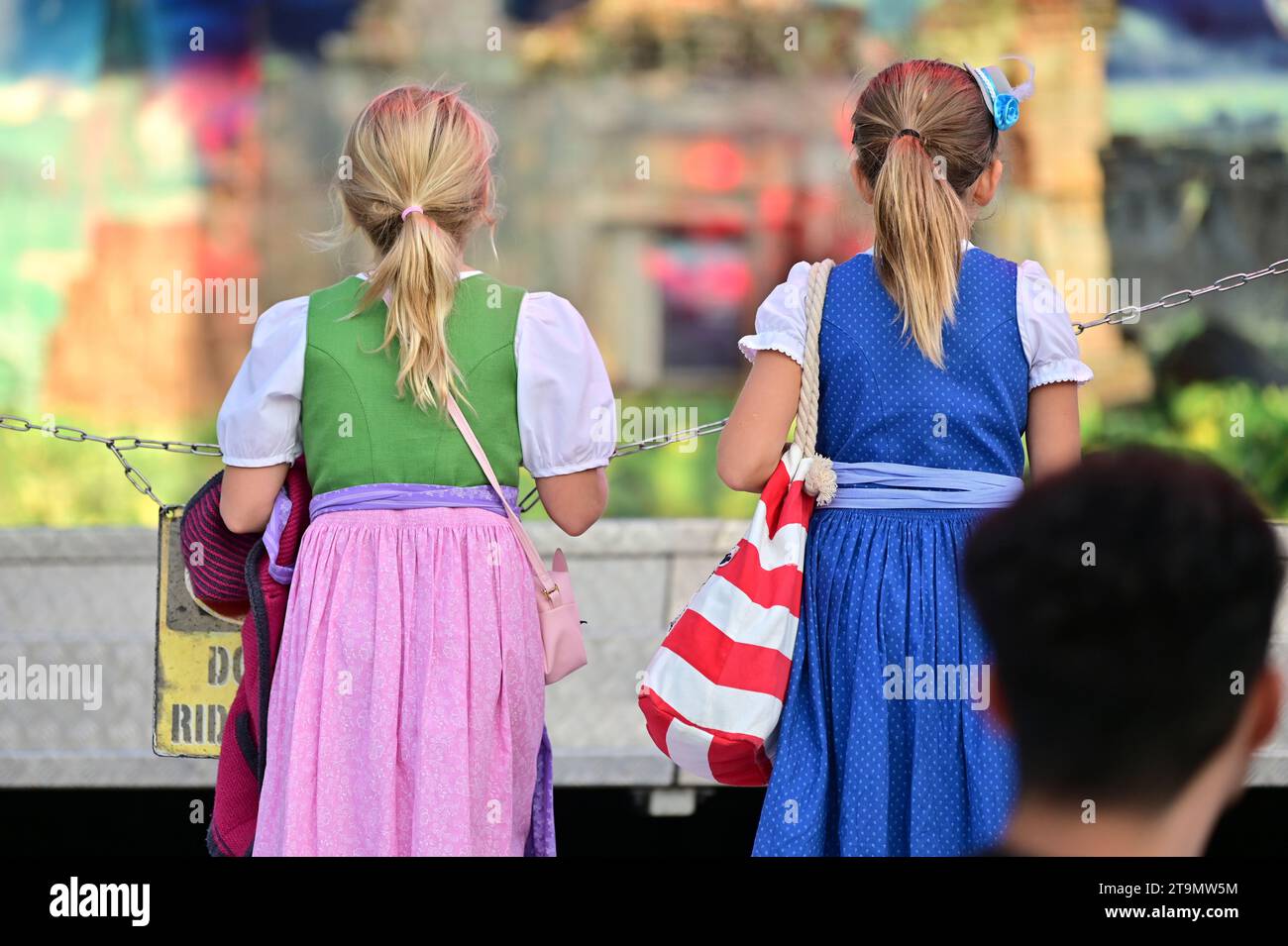 Oktoberfest Wiesn in Munich, Bavaria the world's largest folk festival Stock Photo Alamy