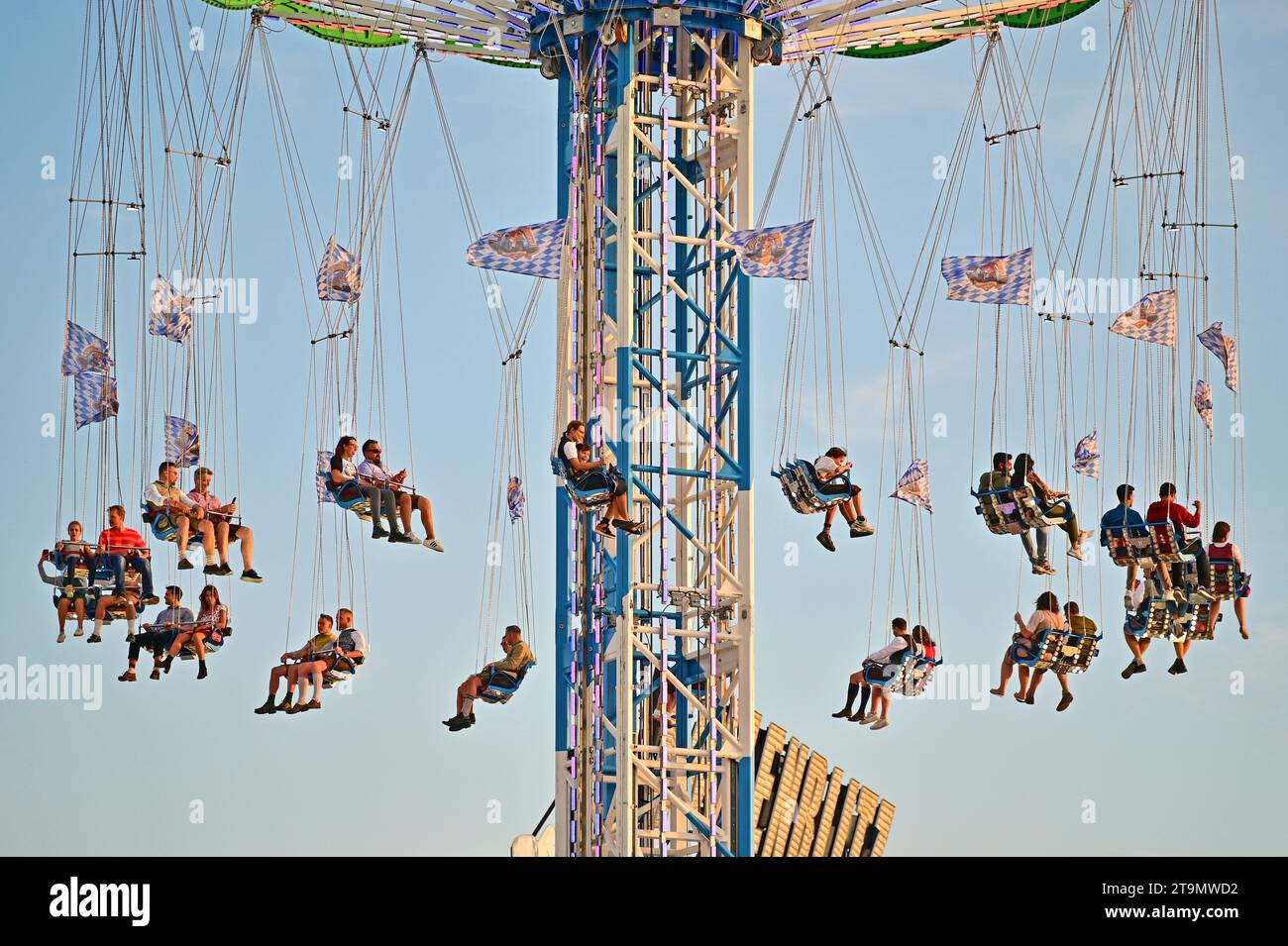 Oktoberfest Wiesn in Munich, Bavaria the world's largest folk festival Stock Photo Alamy