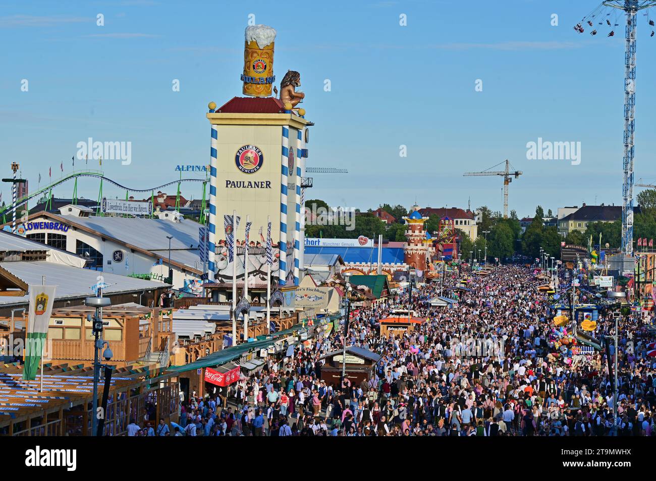 Oktoberfest Wiesn in Munich, Bavaria the world's largest folk festival Stock Photo Alamy