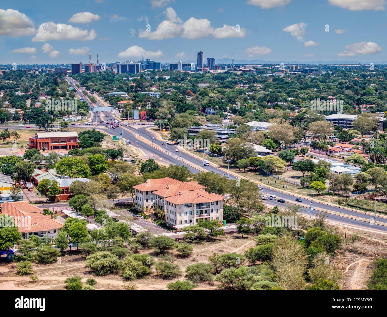 Aerial view of gaborone hi-res stock photography and images - Alamy