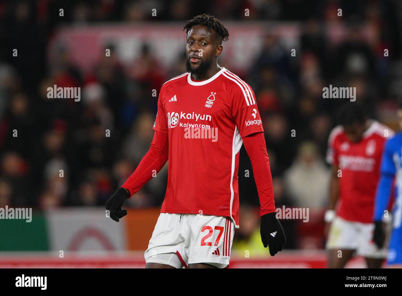 Divock Origi of Nottingham Forest during the Premier League match between Nottingham Forest and Brighton and Hove Albion at the City Ground, Nottingham on Saturday 25th November 2023. (Photo: Jon Hobley | MI News) Credit: MI News & Sport /Alamy Live News Stock Photo