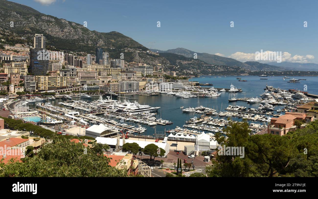 Cityscape of Monaco. Monaco Harbor Stock Photo - Alamy