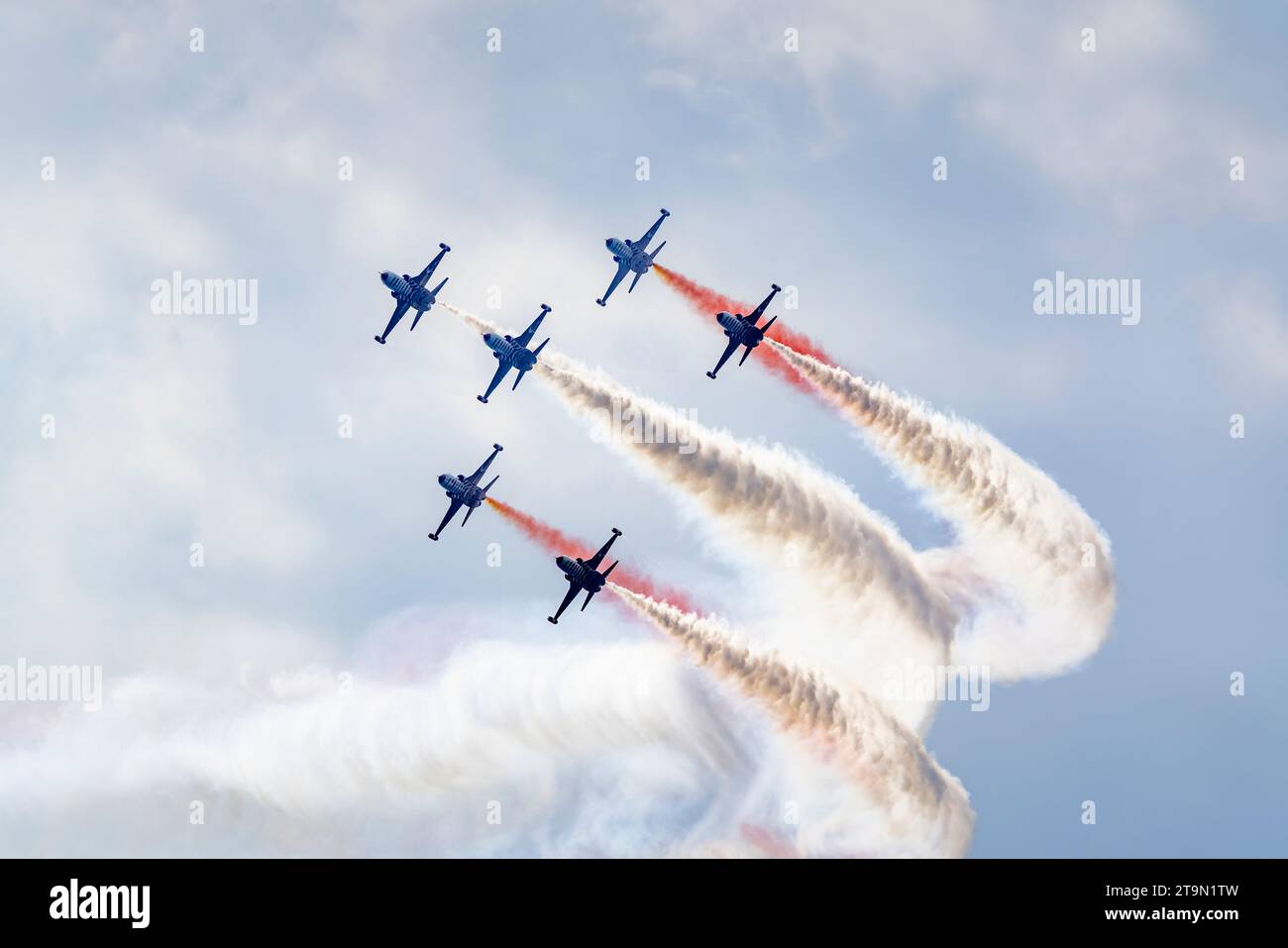 Turkey, Antalya 11 11 2023  : Turkish army planes performing air show Stock Photo