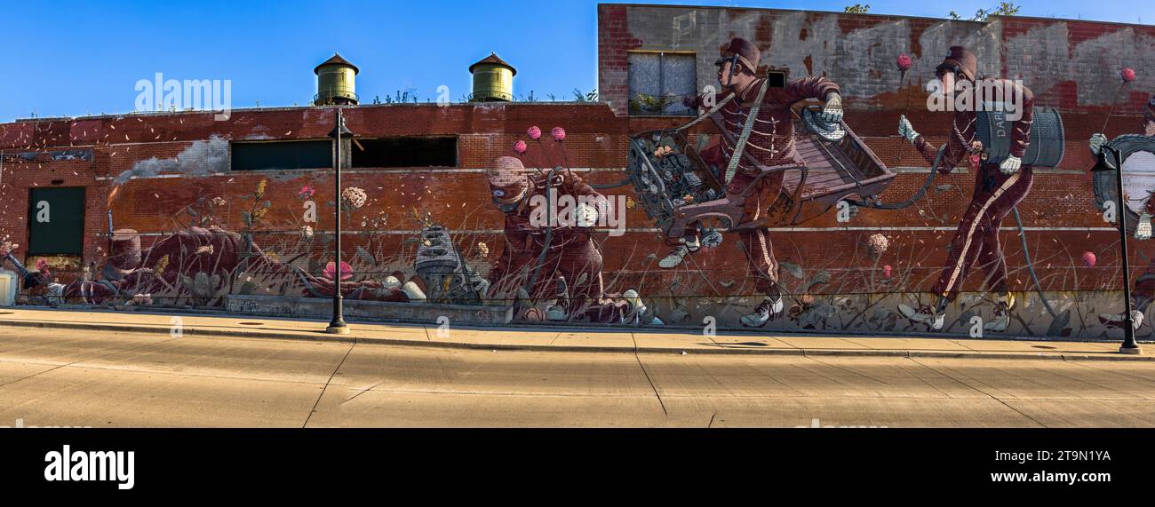 Street art in Detroit, United States Stock Photo
