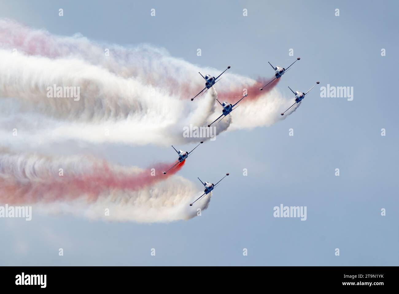 Turkey, Antalya 11 11 2023  : Turkish army planes performing air show Stock Photo